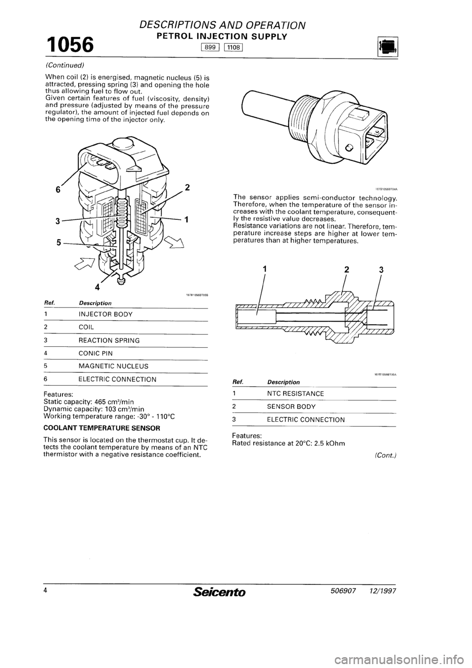 FIAT SEICENTO 1997  Service And Repair Manual 