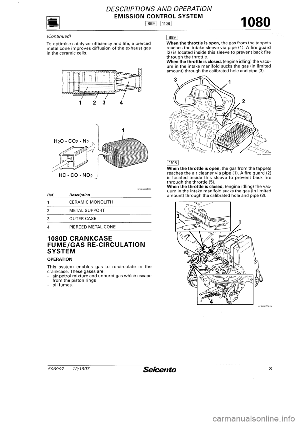 FIAT SEICENTO 1997  Service And Repair Manual 