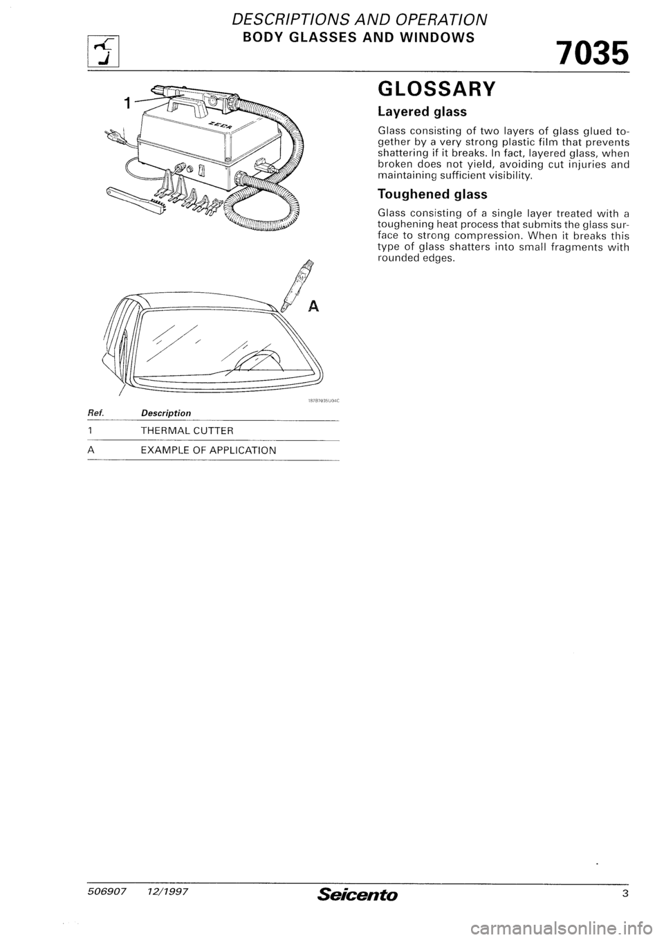 FIAT SEICENTO 1997  Service And Repair Manual 