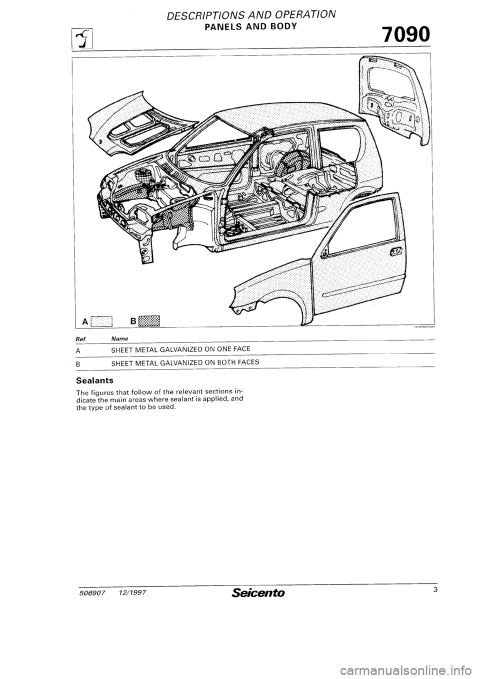 FIAT SEICENTO 1997  Service And Repair Manual 