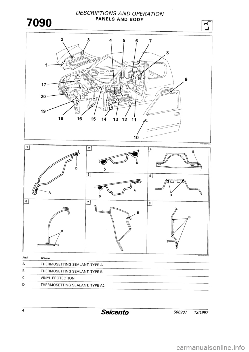 FIAT SEICENTO 1997  Service And Repair Manual 