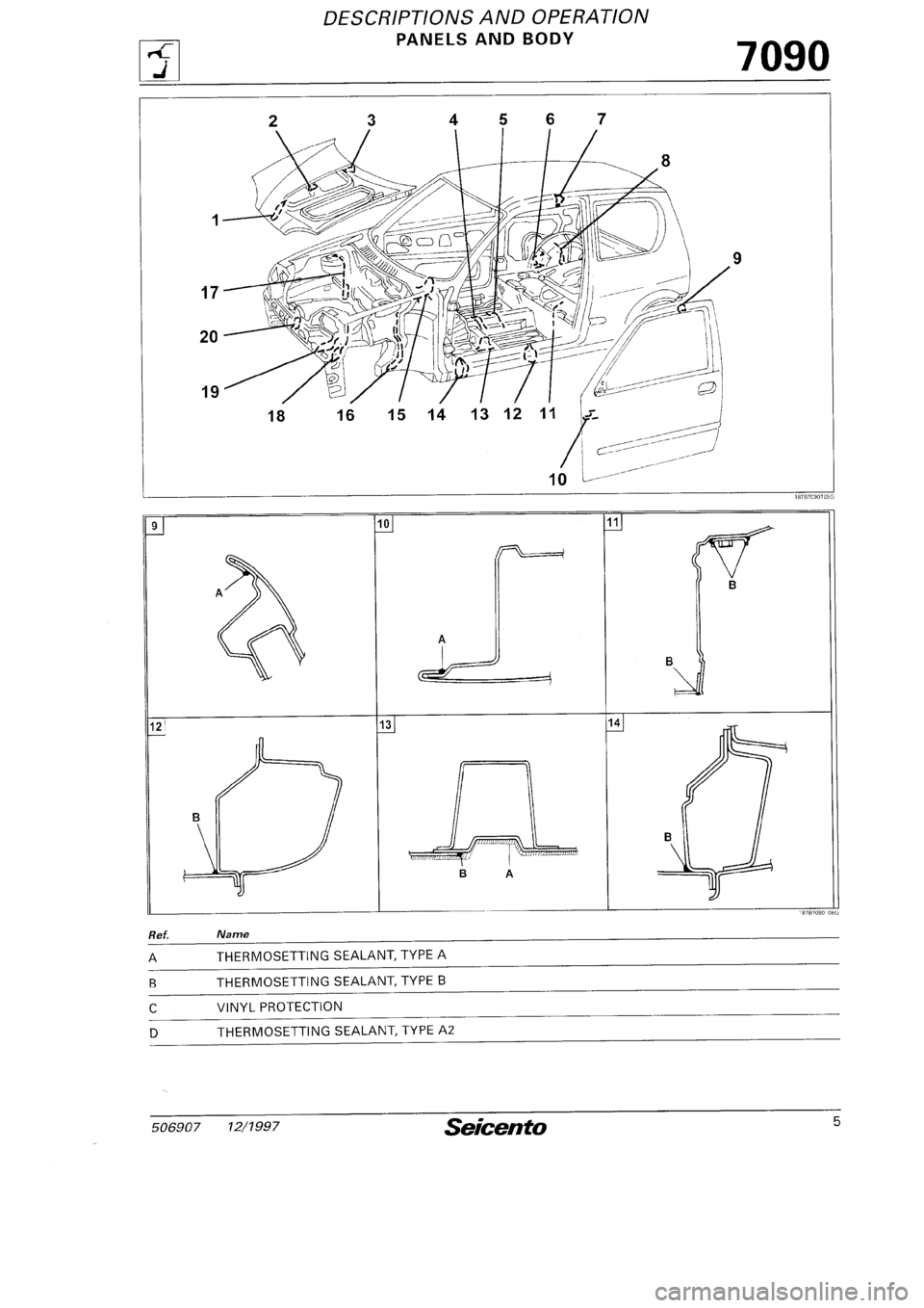 FIAT SEICENTO 1997  Service And Repair Manual 