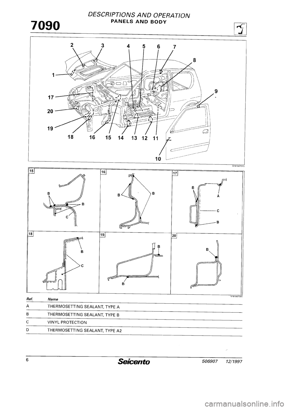 FIAT SEICENTO 1997  Service And Repair Manual 