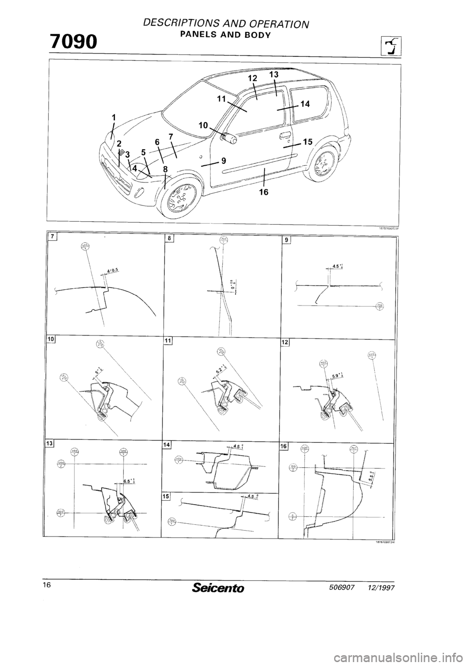 FIAT SEICENTO 1997  Service And Repair Manual 
