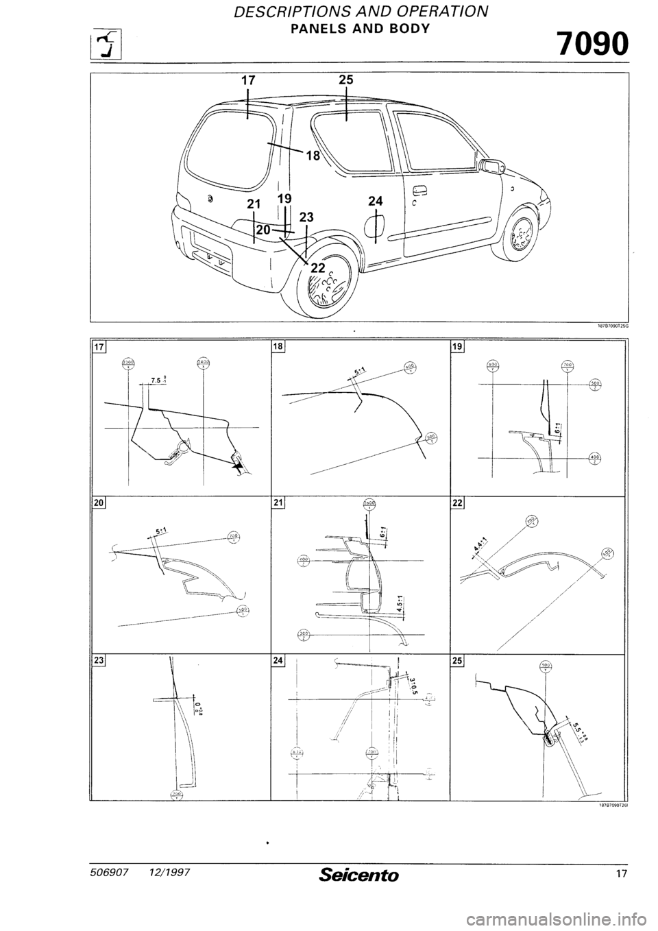 FIAT SEICENTO 1997  Service And Repair Manual 