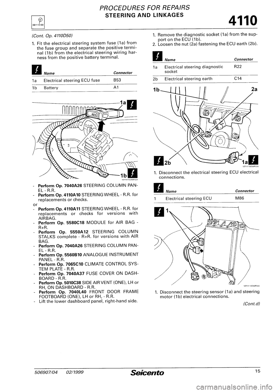 FIAT SEICENTO 1997  Service And Repair Manual 