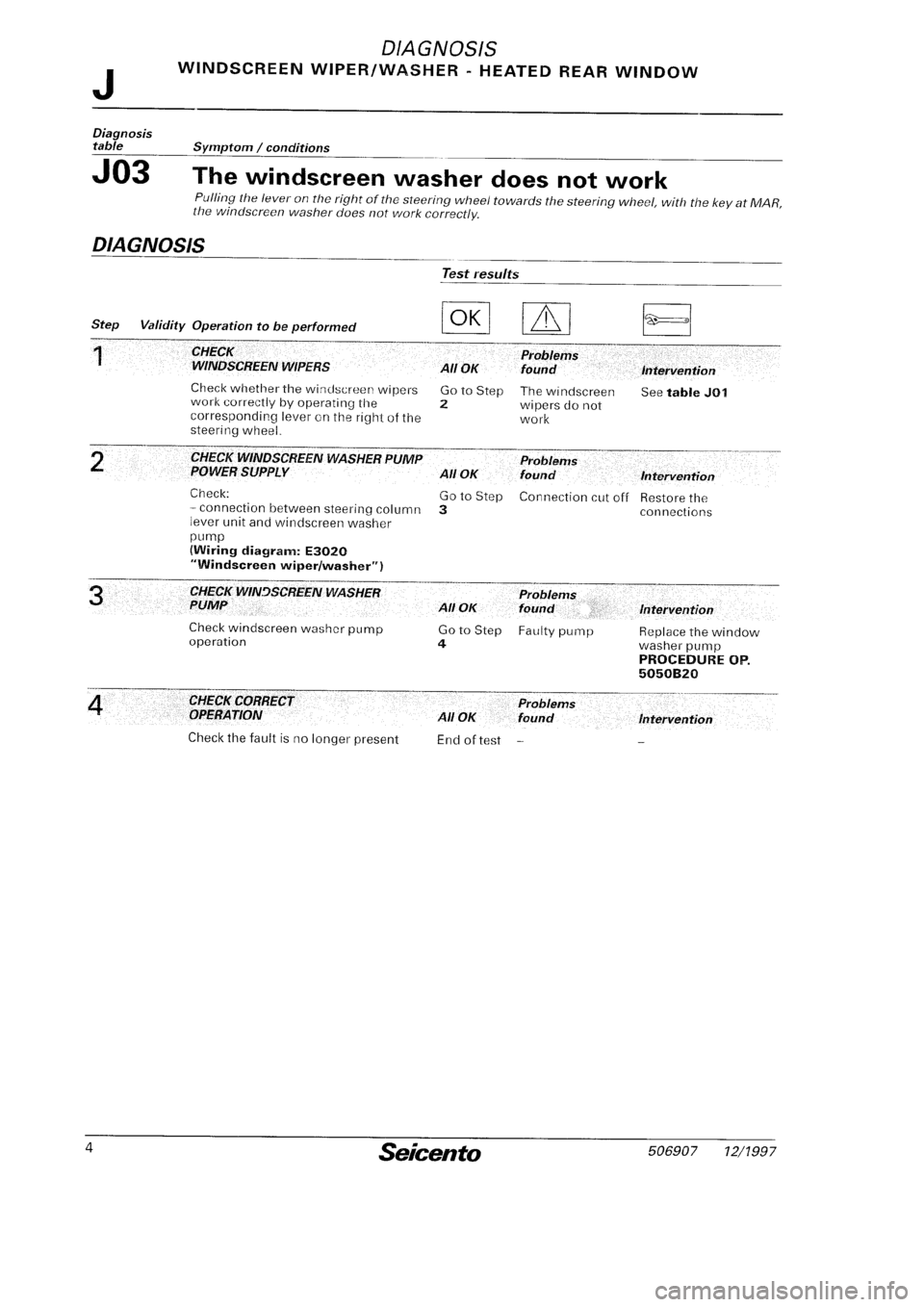 FIAT SEICENTO 1997  Service And Repair Manual 