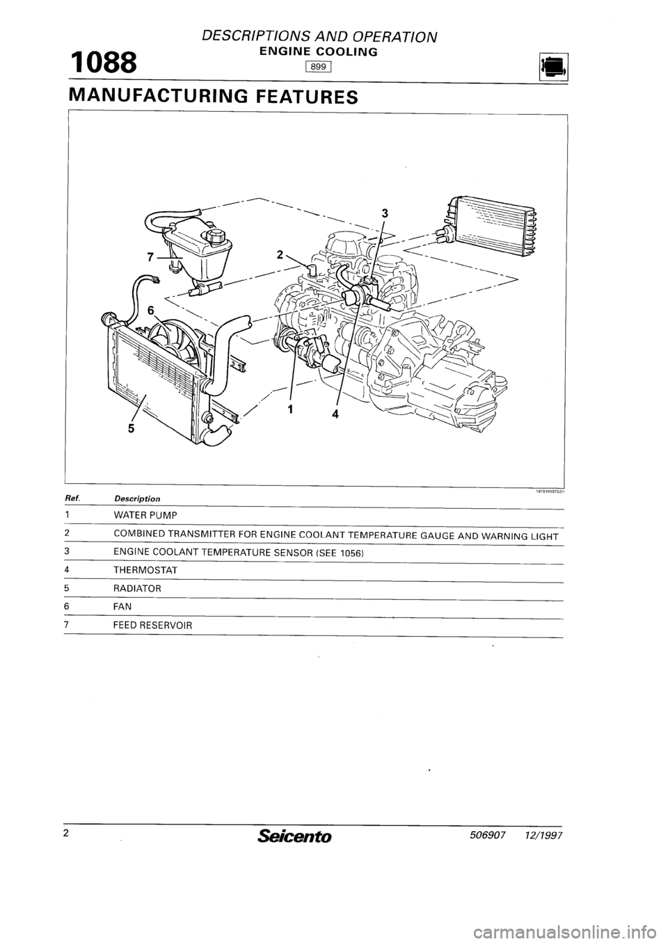 FIAT SEICENTO 1997  Service And Repair Manual 