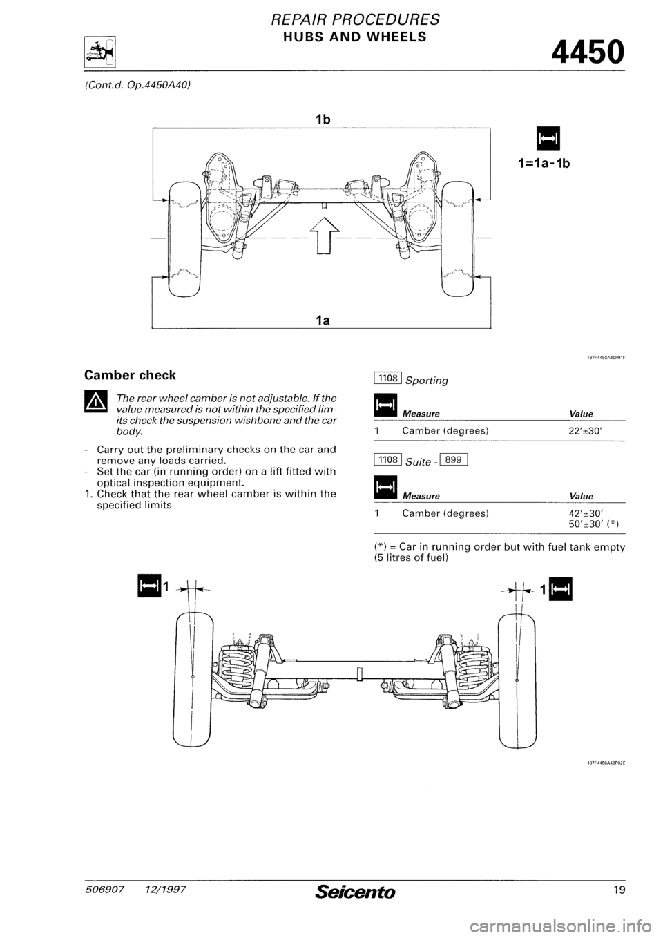 FIAT SEICENTO 1997  Service And Repair Manual 