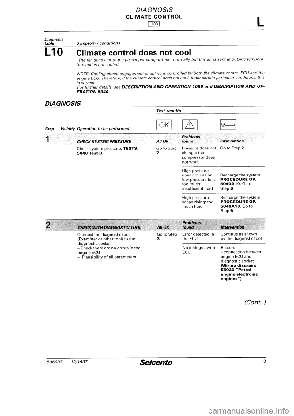 FIAT SEICENTO 1997  Service And Repair Manual 