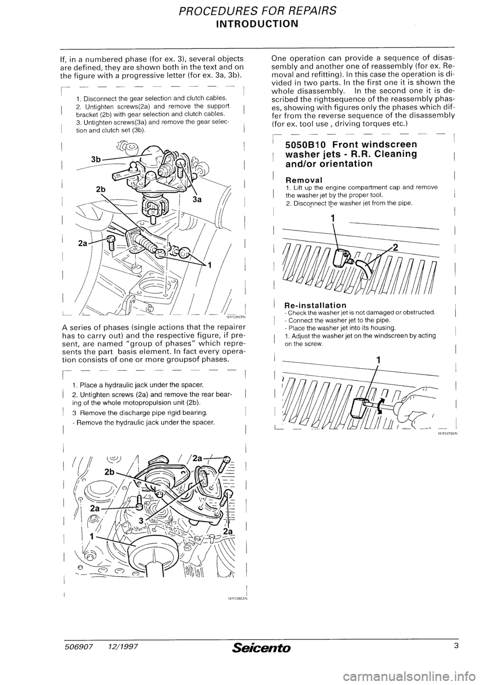 FIAT SEICENTO 1997  Service And Repair Manual 