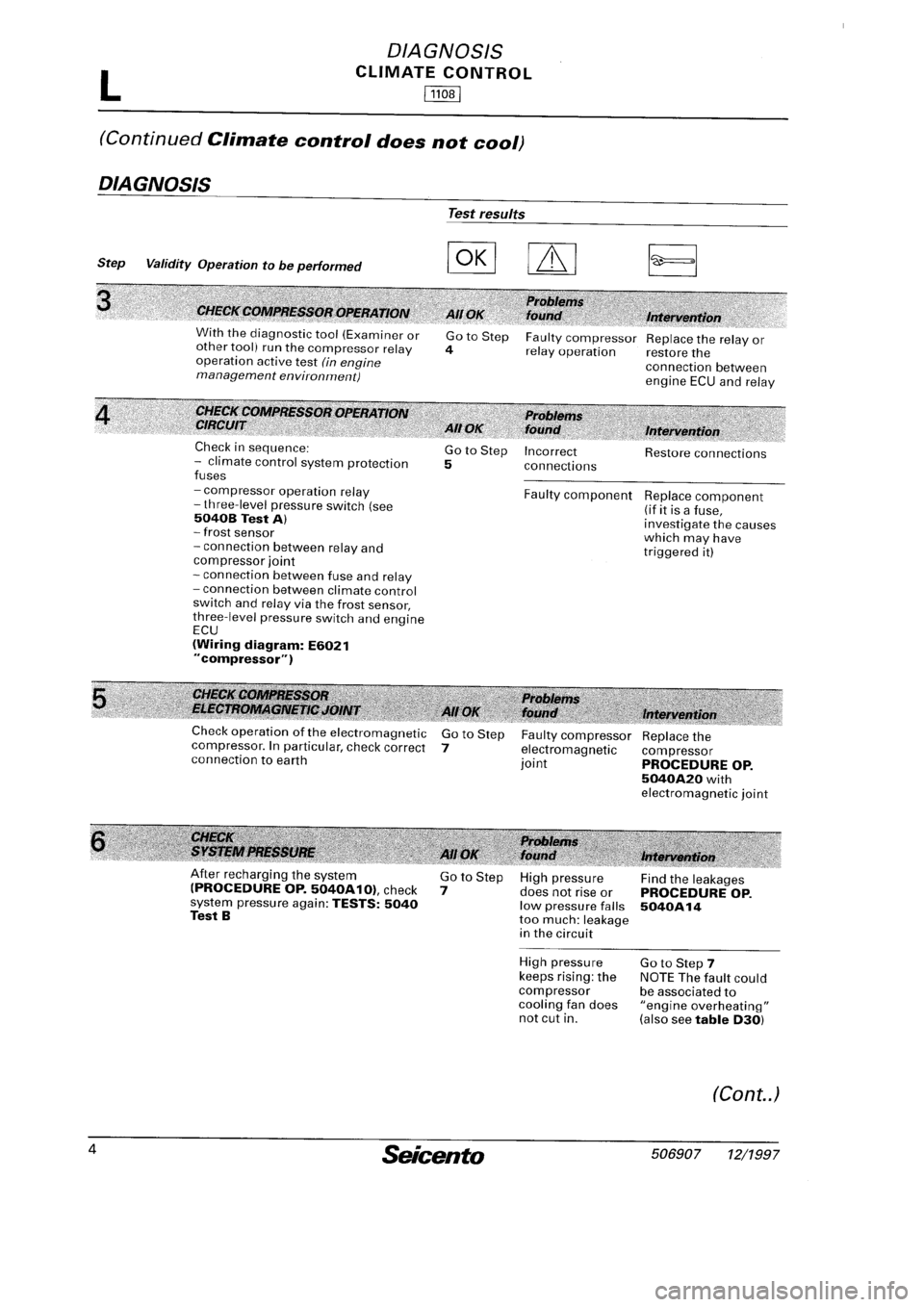 FIAT SEICENTO 1997  Service And Repair Manual 