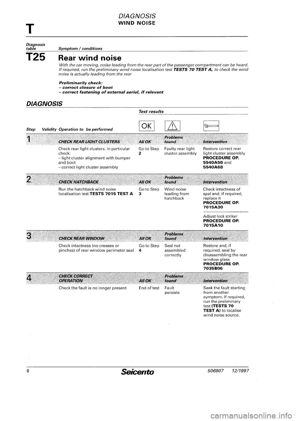 FIAT SEICENTO 1997  Service And Repair Manual 