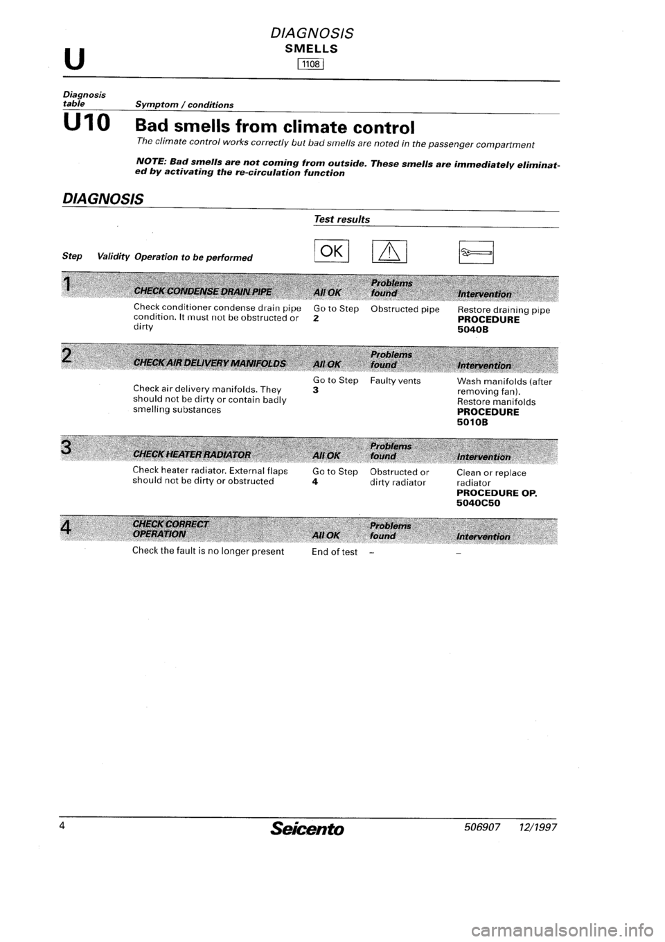 FIAT SEICENTO 1997  Service And Repair Manual 