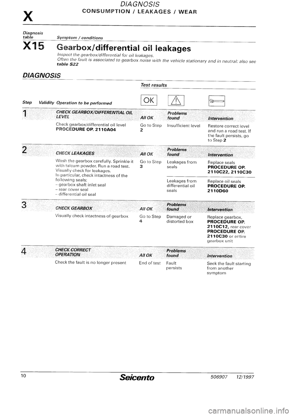 FIAT SEICENTO 1997  Service And Repair Manual 