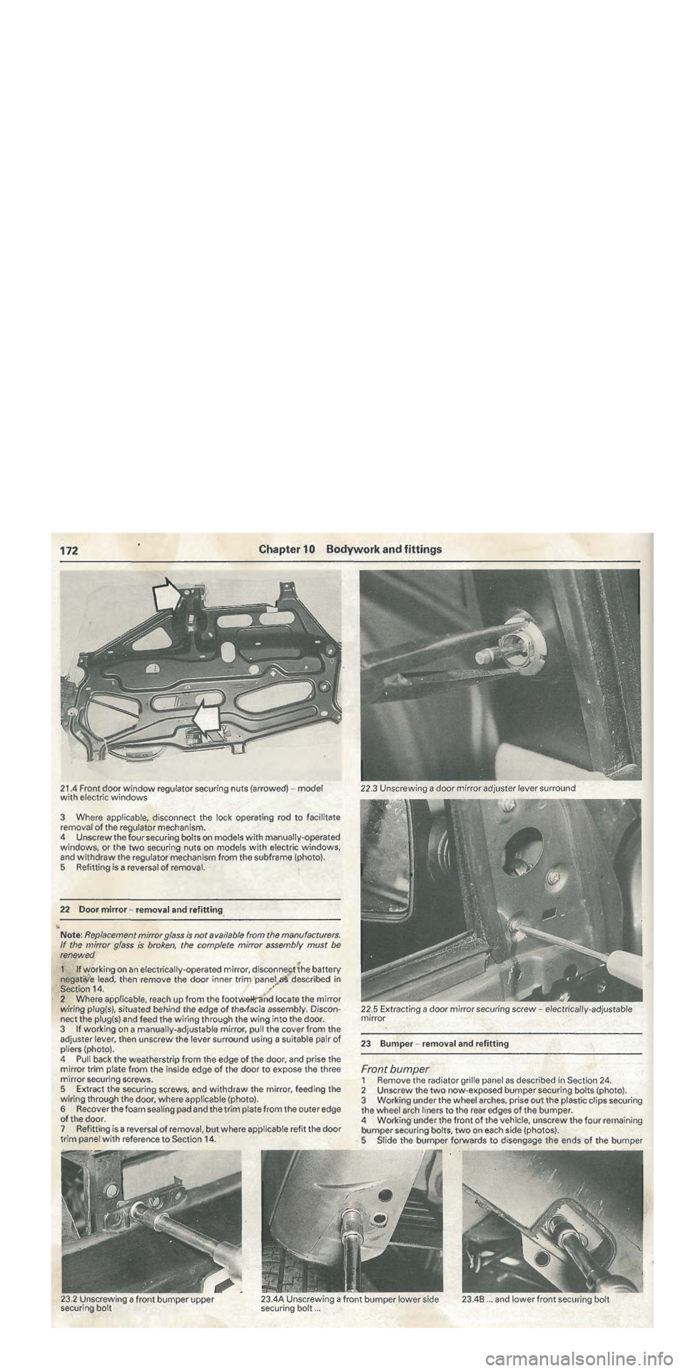 FIAT TIPO 1988  Workshop Manual 
