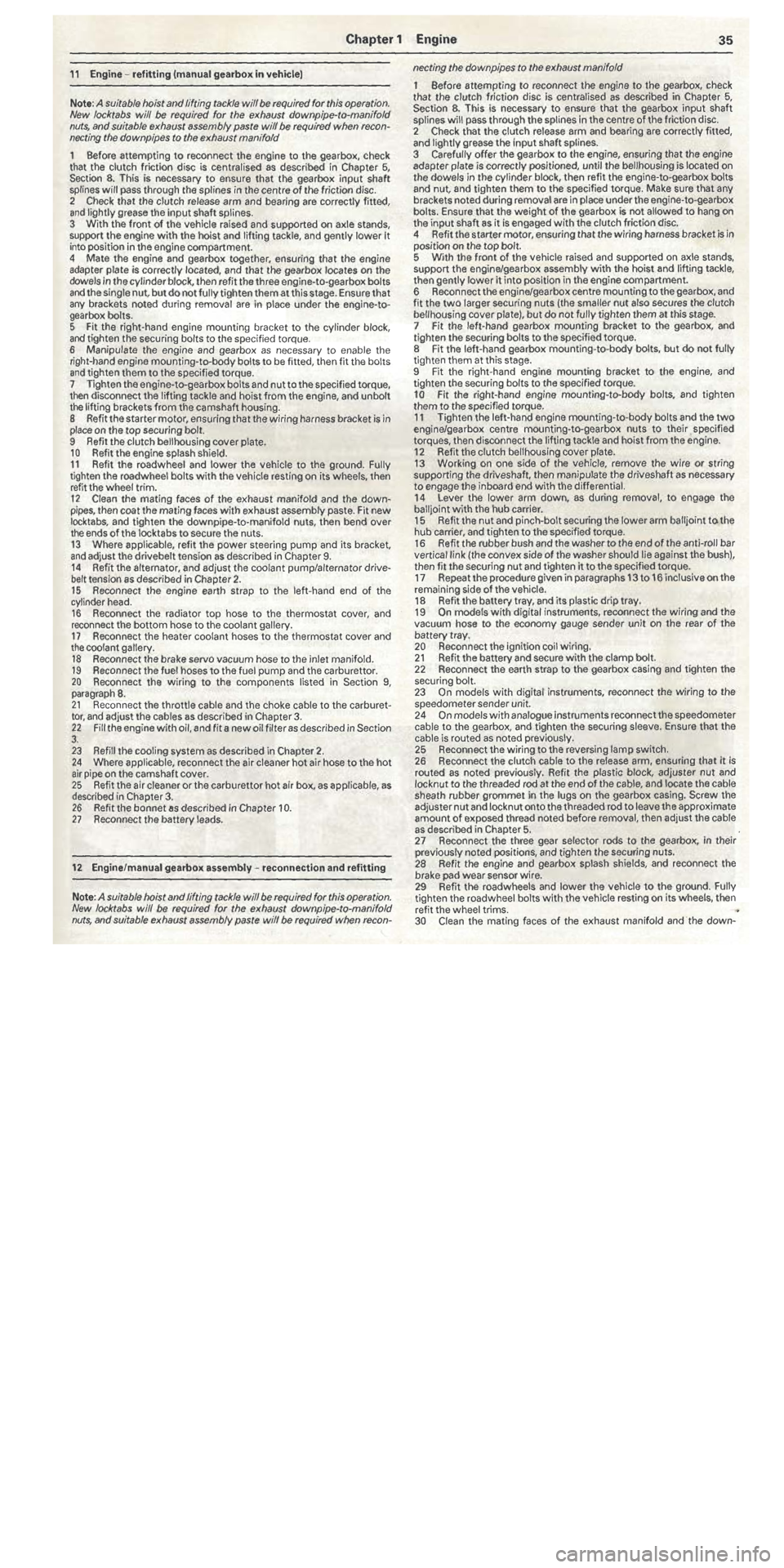 FIAT TIPO 1988  Workshop Manual 