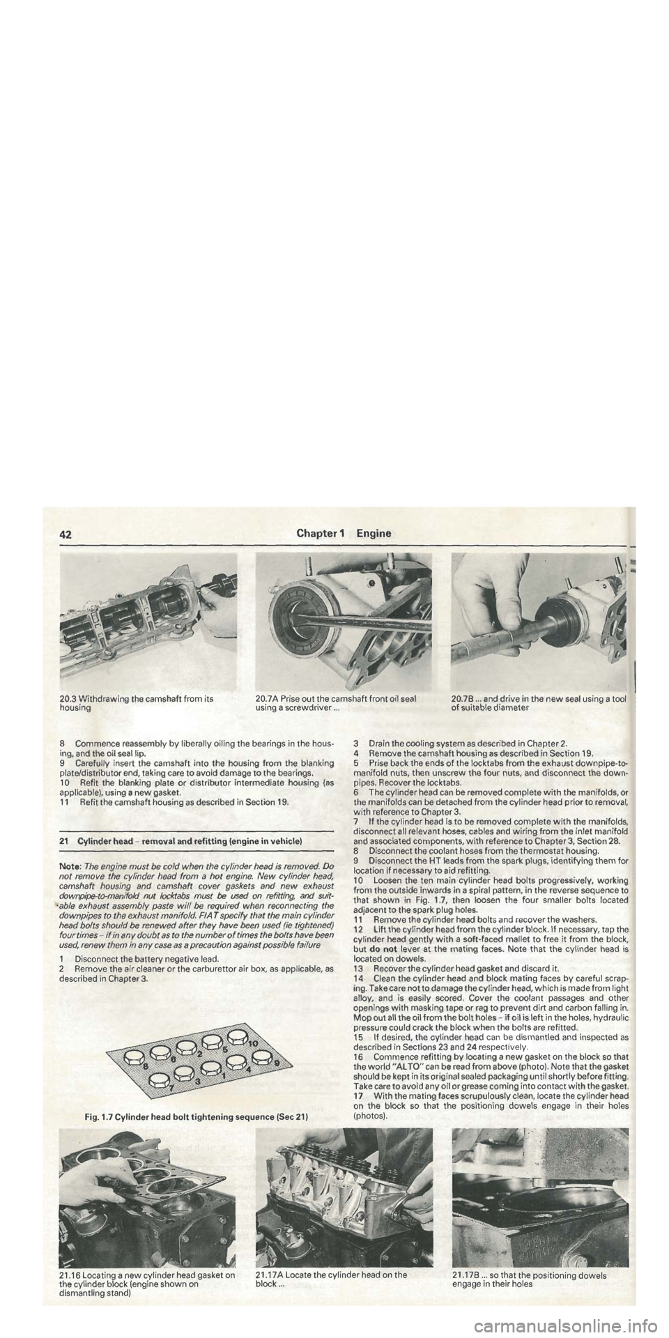 FIAT TIPO 1988  Workshop Manual 