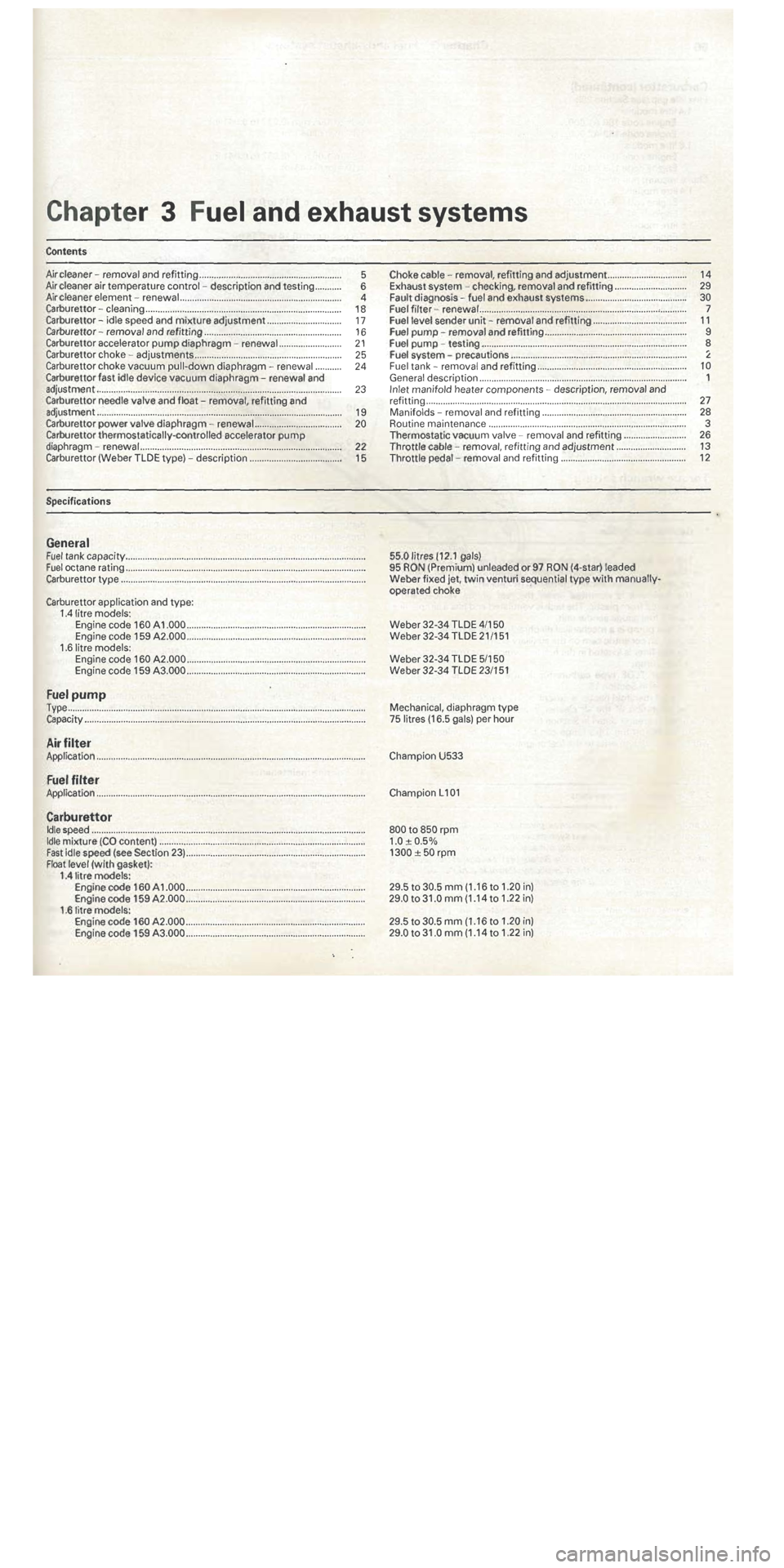 FIAT TIPO 1988  Workshop Manual 