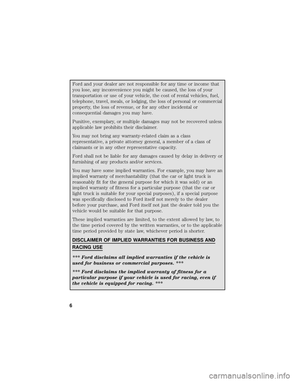 FORD ECOSPORT 2021  Warranty Guide 