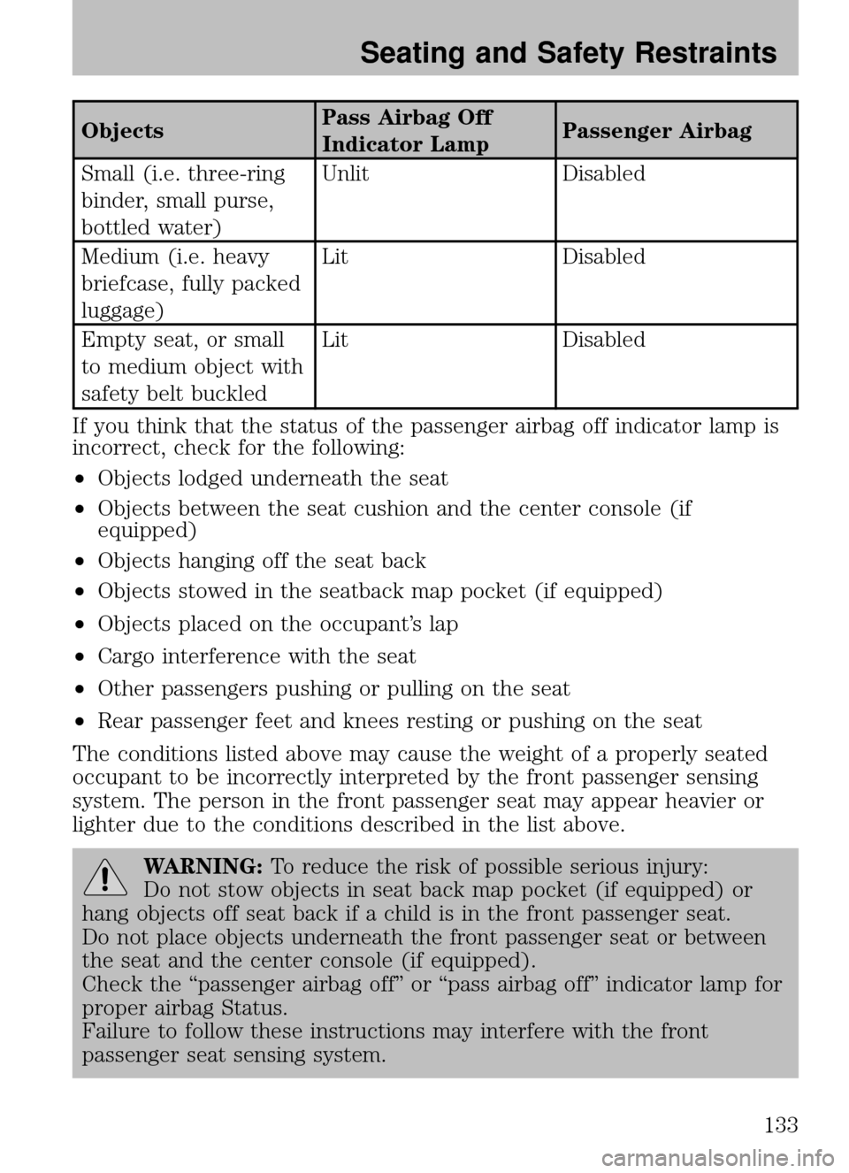 FORD ESCAPE 2009 2.G Owners Manual 