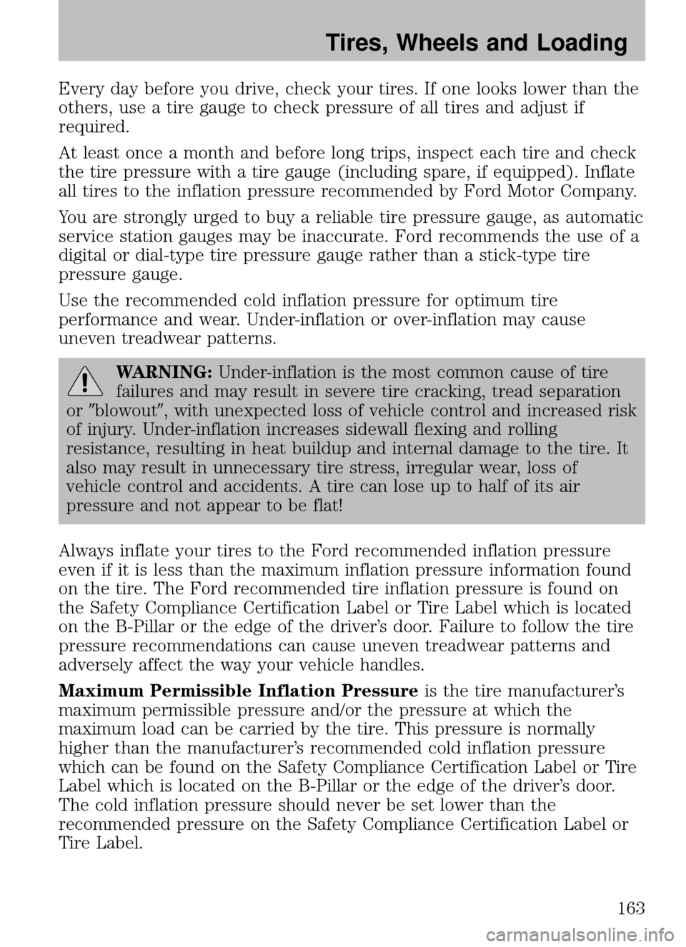 FORD ESCAPE 2009 2.G Owners Manual 