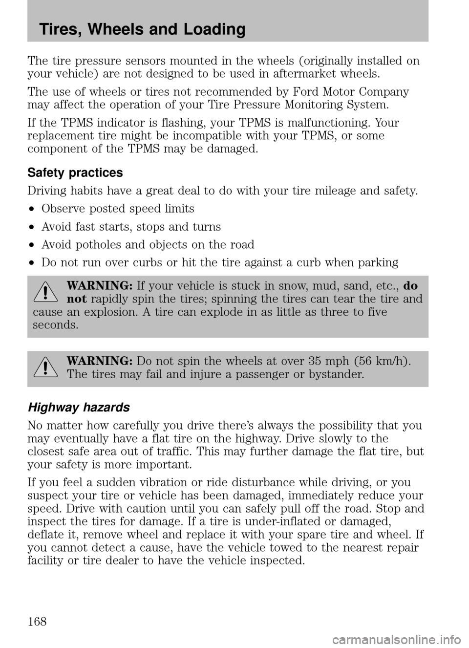 FORD ESCAPE 2009 2.G Owners Manual 