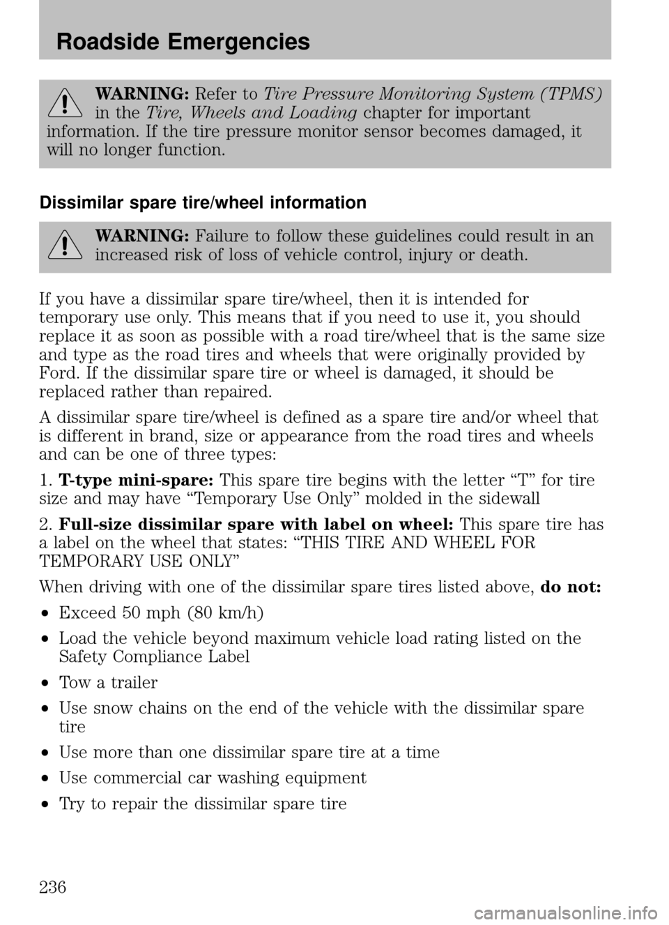 FORD ESCAPE 2009 2.G Owners Manual 