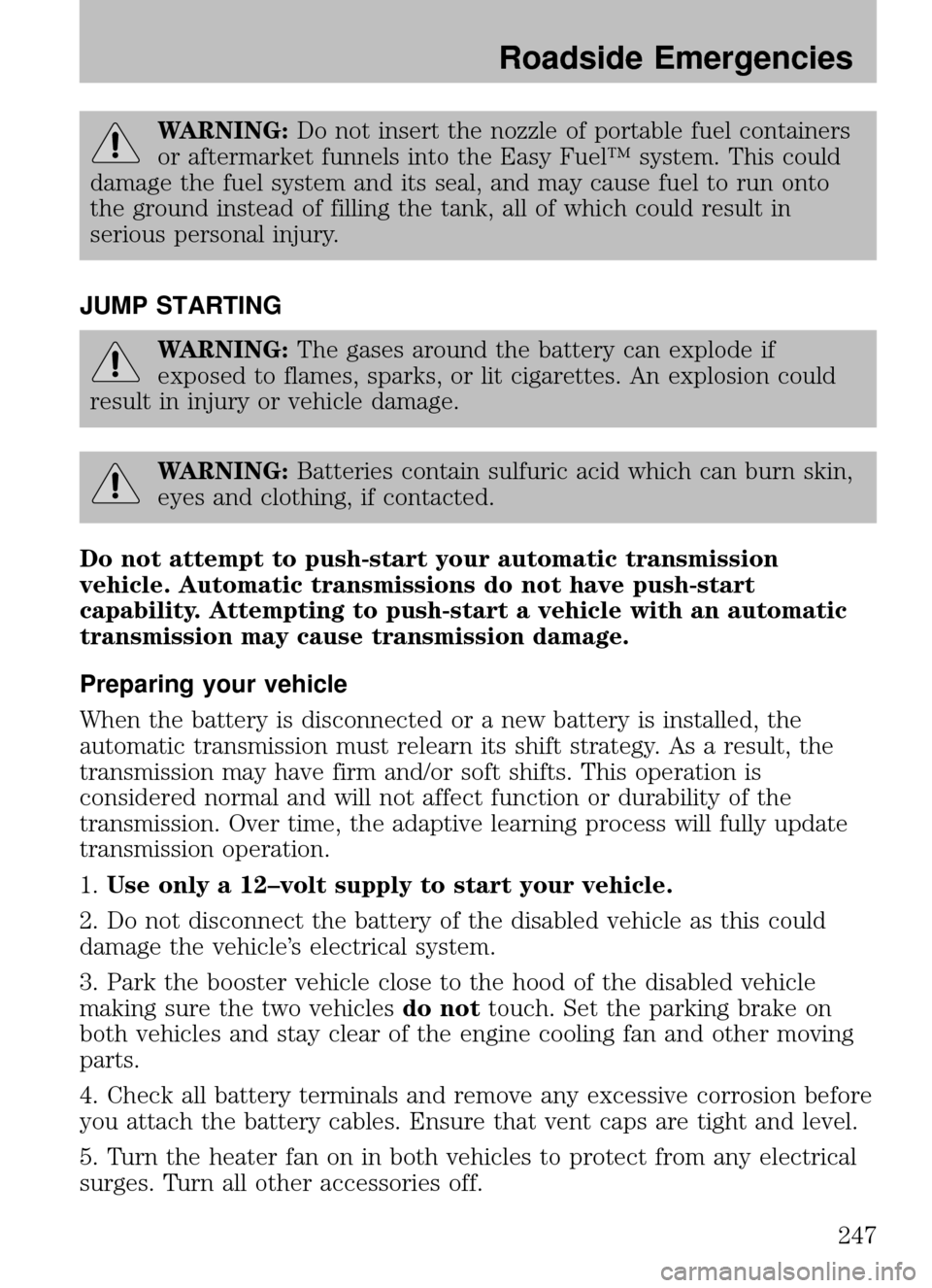 FORD ESCAPE 2009 2.G Owners Manual 
