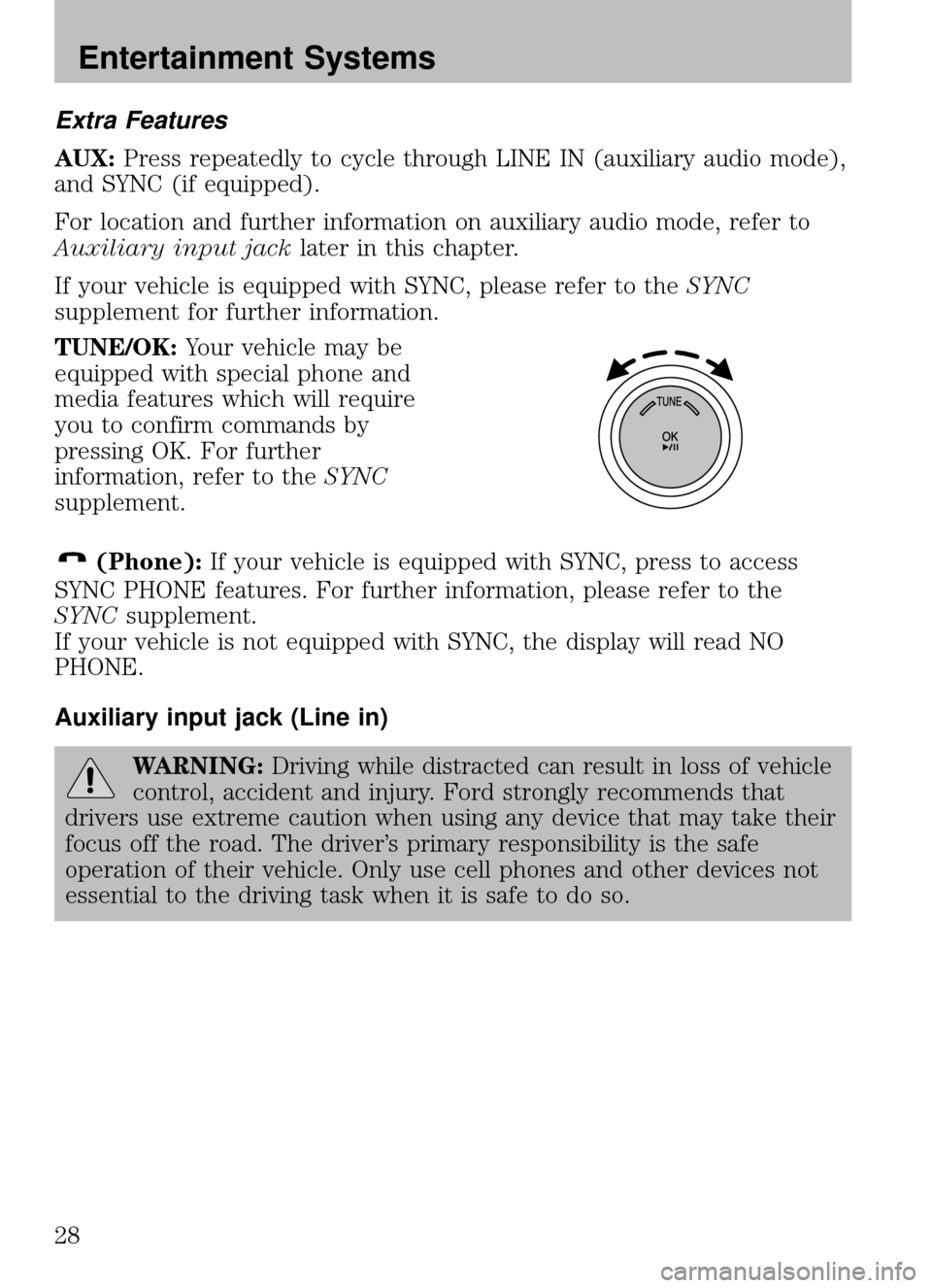 FORD ESCAPE 2009 2.G Owners Manual 