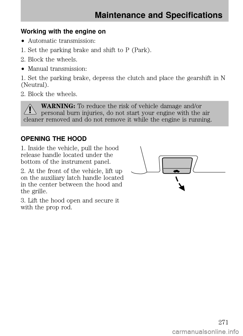 FORD ESCAPE 2009 2.G Owners Manual 