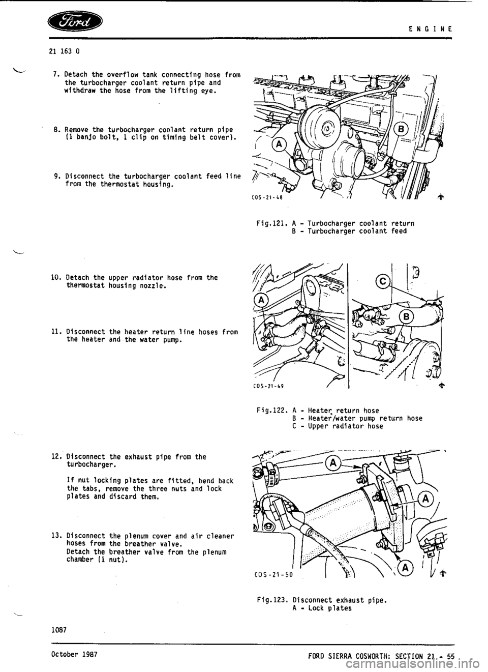 FORD ESCORT RS COSWORTH 1996 1.G Workshop Manual 