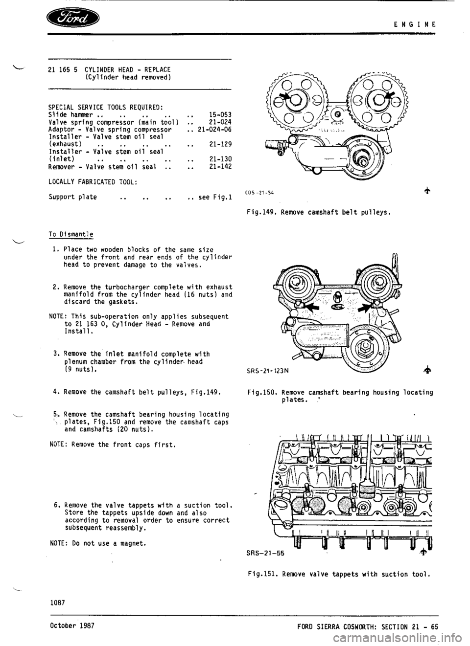 FORD ESCORT RS COSWORTH 1996 1.G Workshop Manual 