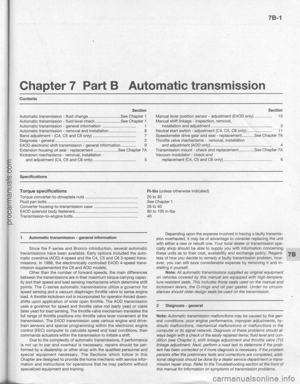 FORD BRONCO 1980  Service Repair Manual procarmanuals.com 