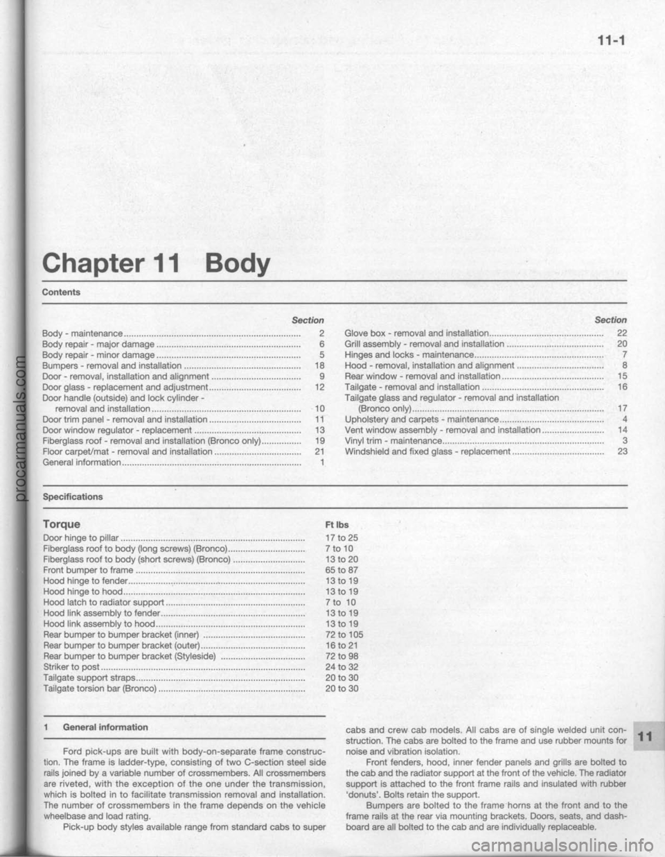 FORD BRONCO 1980  Service Repair Manual procarmanuals.com 