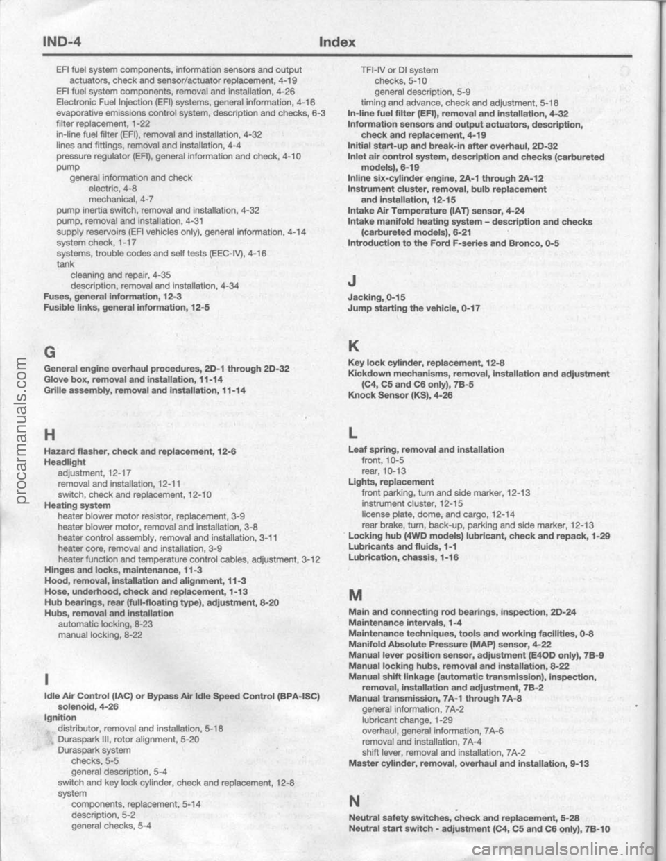 FORD BRONCO 1980  Service Repair Manual procarmanuals.com 