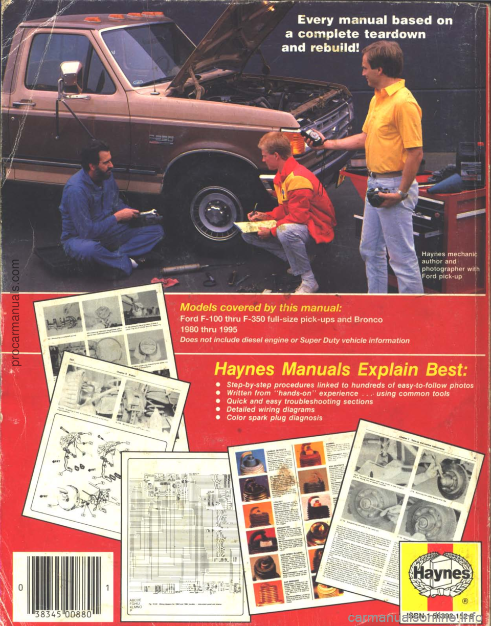 FORD BRONCO 1980  Service Repair Manual procarmanuals.com 