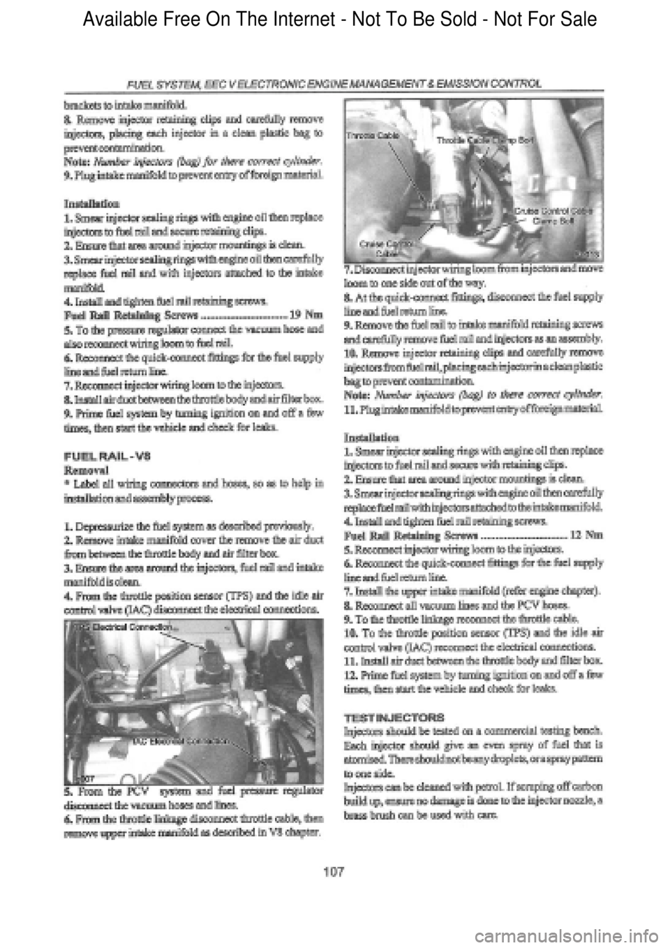 FORD FALCON 1998  Workshop Manual  Available Free On The Internet - Not To Be Sold - Not For Sale    