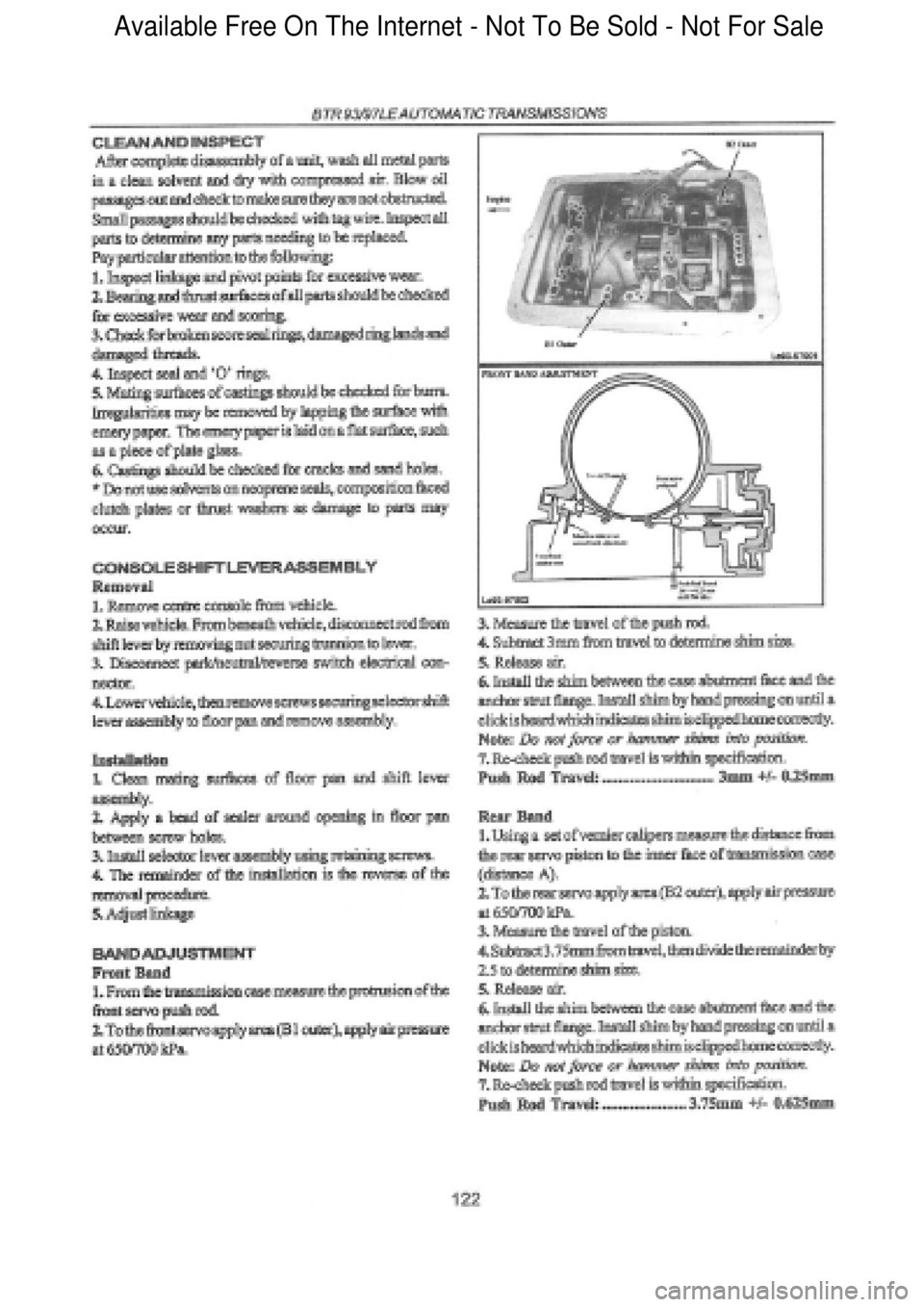 FORD FALCON 1998  Workshop Manual  Available Free On The Internet - Not To Be Sold - Not For Sale    