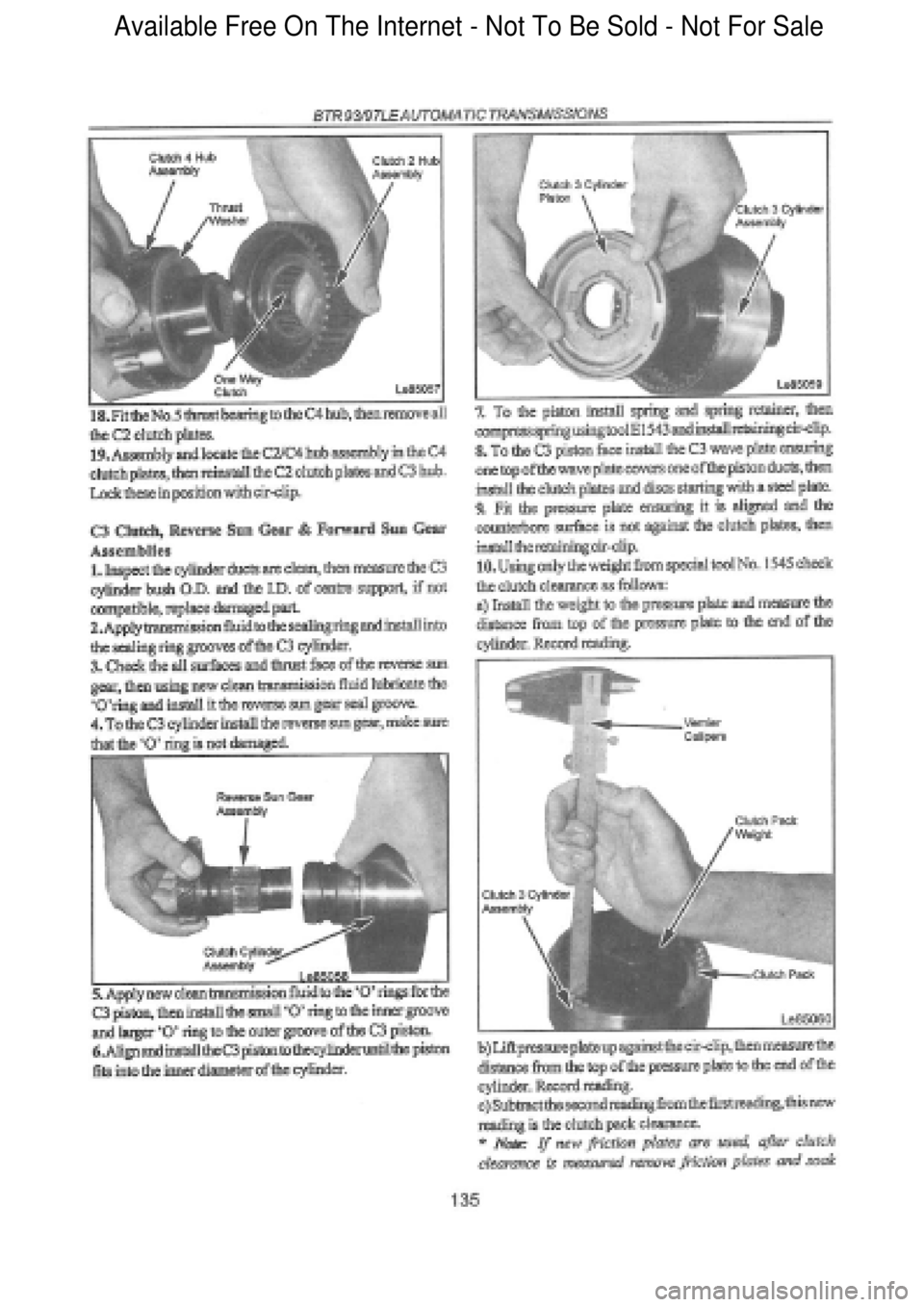 FORD FALCON 1998  Workshop Manual  Available Free On The Internet - Not To Be Sold - Not For Sale    