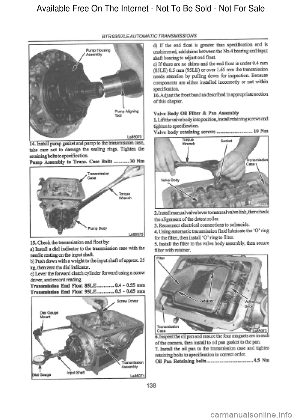 FORD FALCON 1998  Workshop Manual  Available Free On The Internet - Not To Be Sold - Not For Sale    