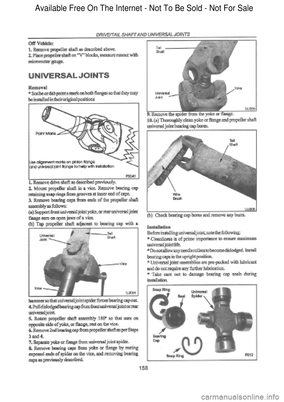 FORD FALCON 1998  Workshop Manual  Available Free On The Internet - Not To Be Sold - Not For Sale    
