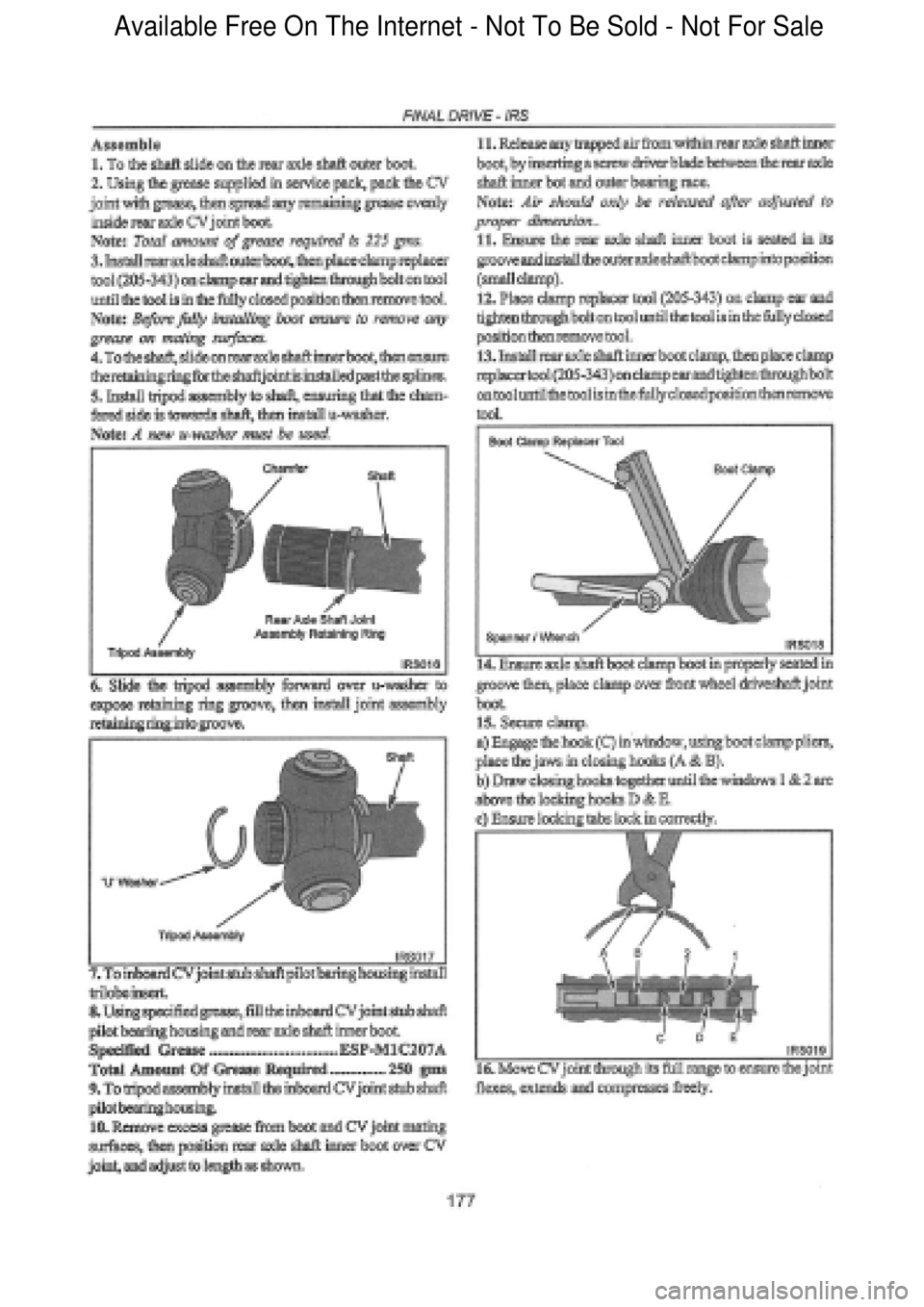 FORD FALCON 1998  Workshop Manual  Available Free On The Internet - Not To Be Sold - Not For Sale    