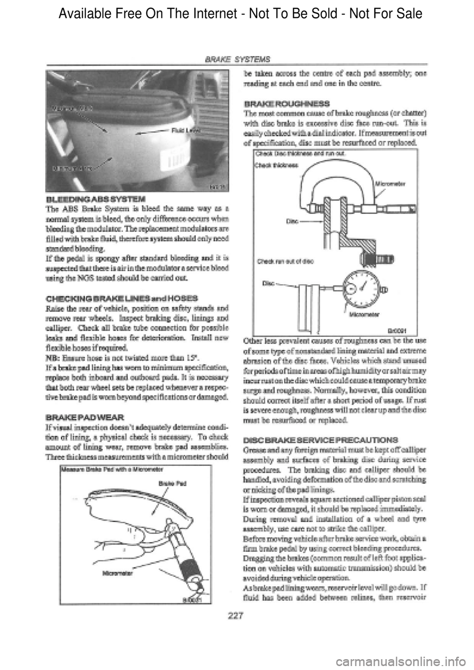 FORD FALCON 1998  Workshop Manual  Available Free On The Internet - Not To Be Sold - Not For Sale    