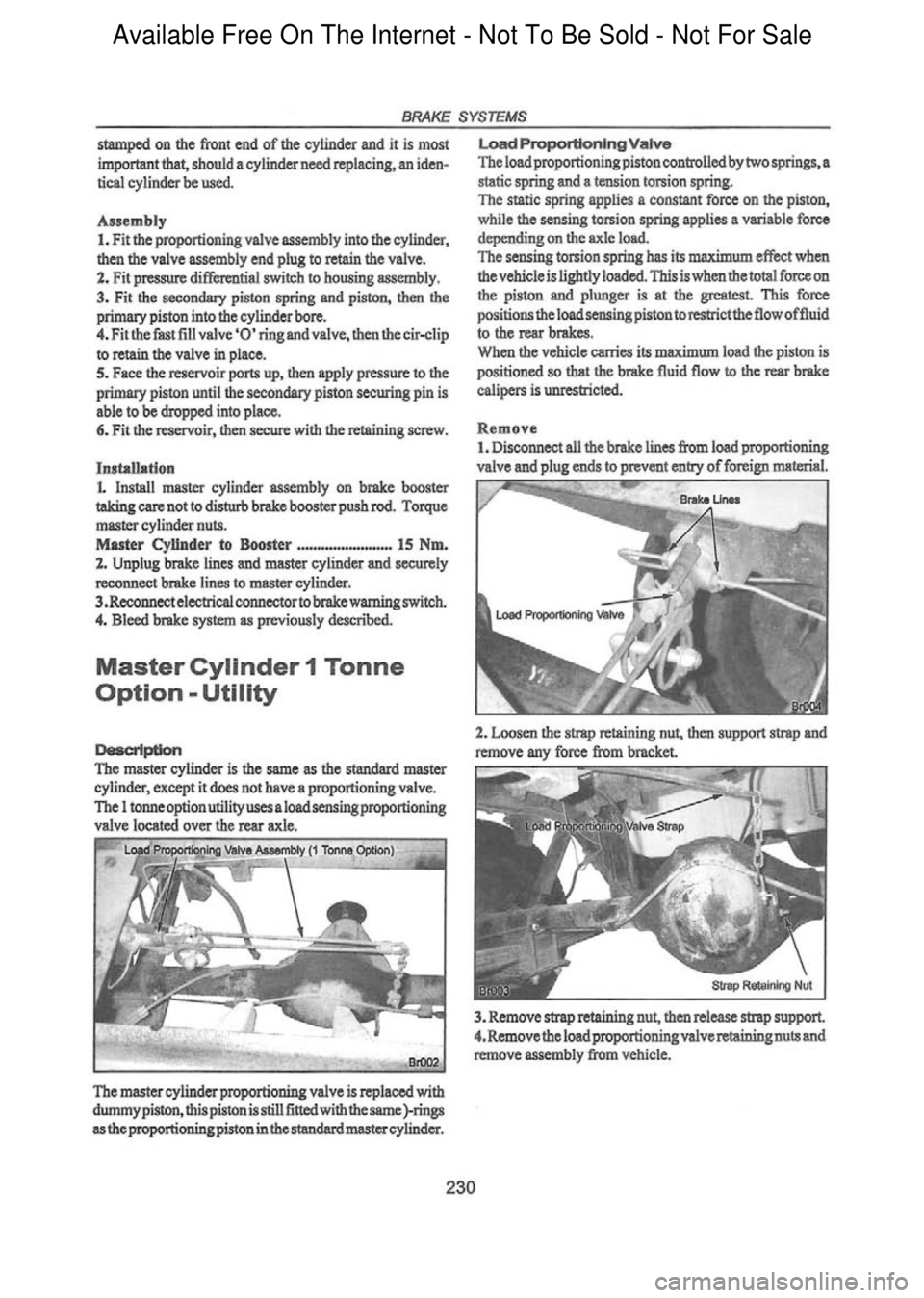 FORD FALCON 1998  Workshop Manual  Available Free On The Internet - Not To Be Sold - Not For Sale    