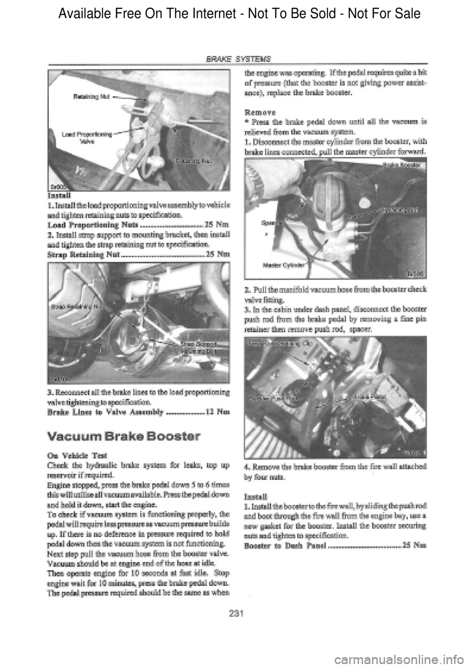 FORD FALCON 1998  Workshop Manual  Available Free On The Internet - Not To Be Sold - Not For Sale    