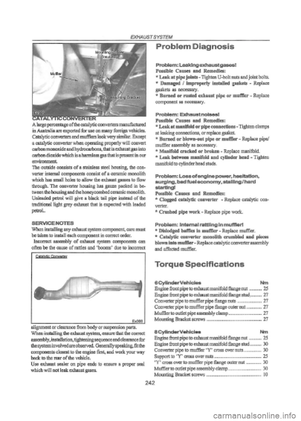FORD FALCON 1998  Workshop Manual 