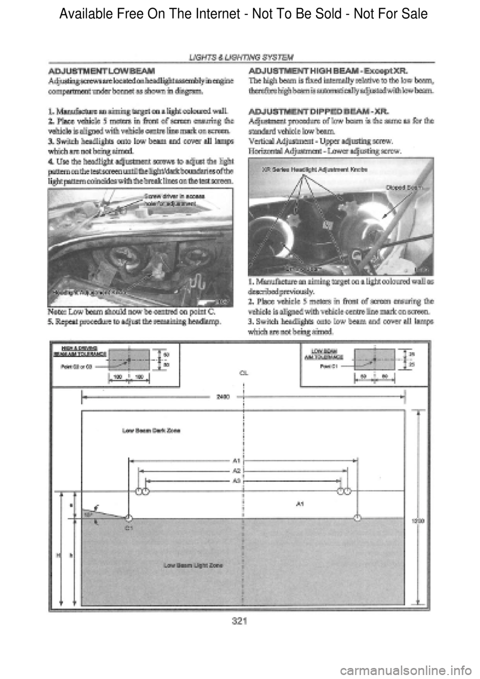FORD FALCON 1998  Workshop Manual  Available Free On The Internet - Not To Be Sold - Not For Sale    