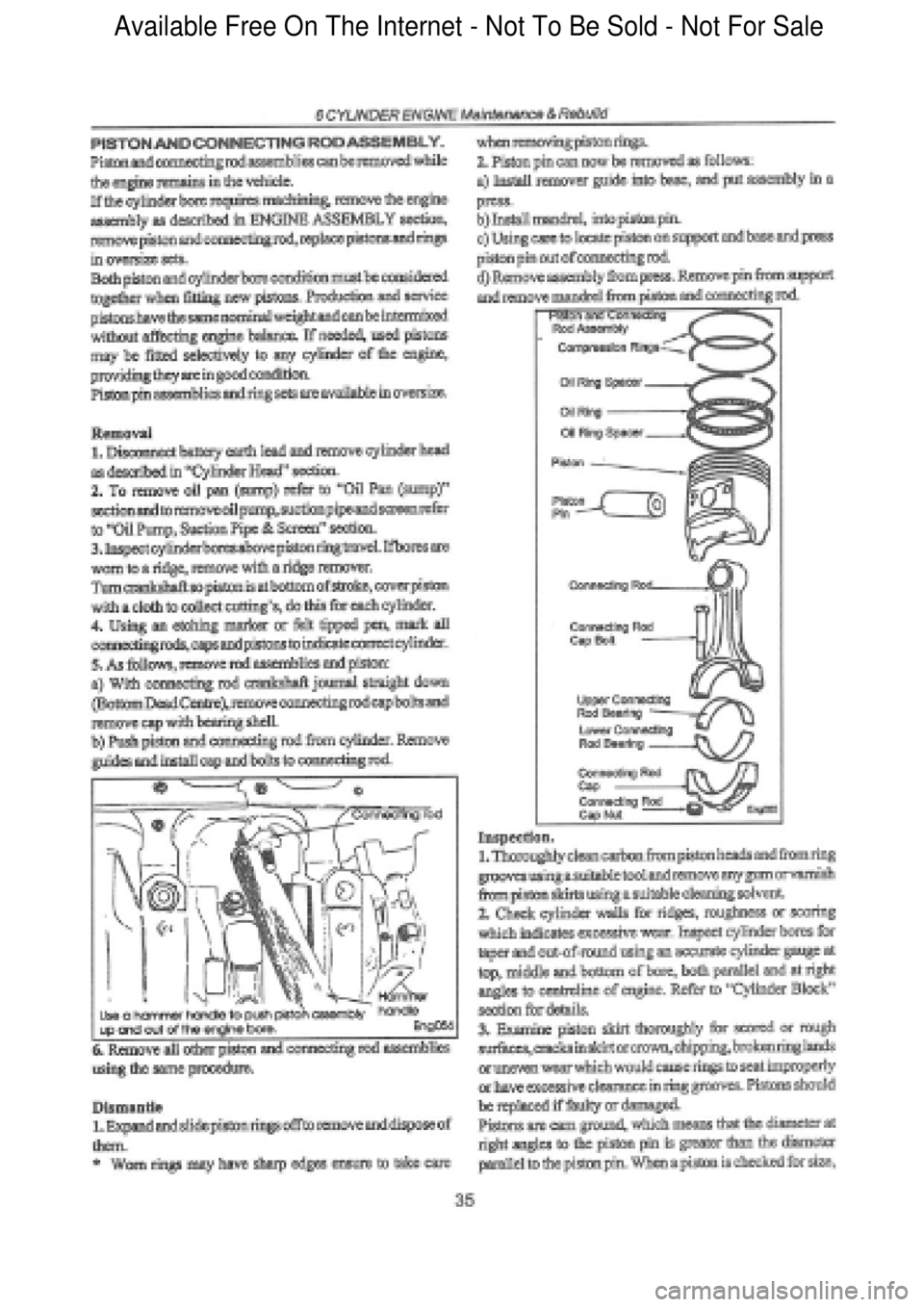 FORD FALCON 1998  Workshop Manual  Available Free On The Internet - Not To Be Sold - Not For Sale    