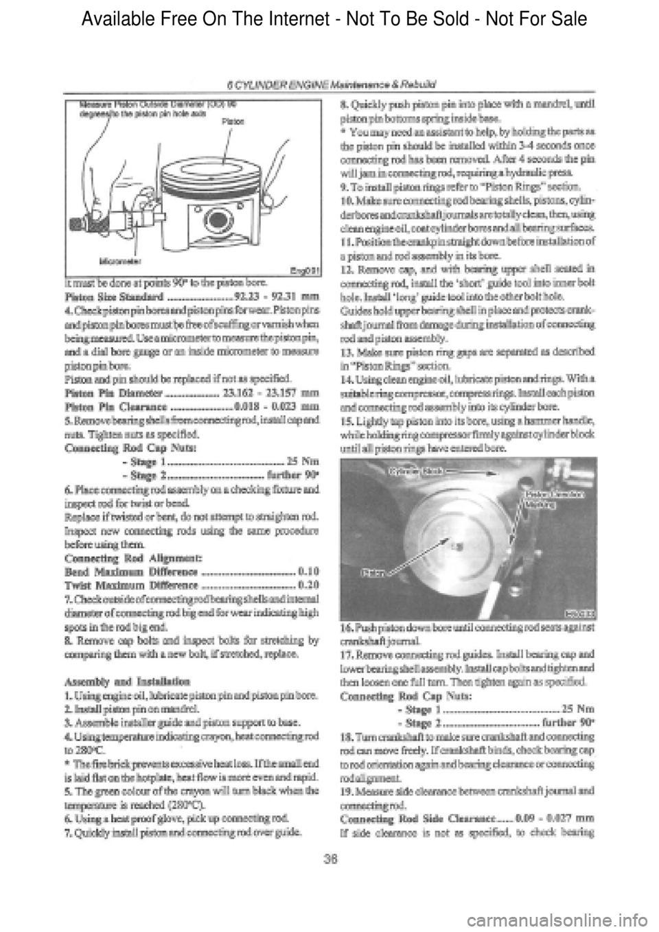 FORD FALCON 1998  Workshop Manual  Available Free On The Internet - Not To Be Sold - Not For Sale    